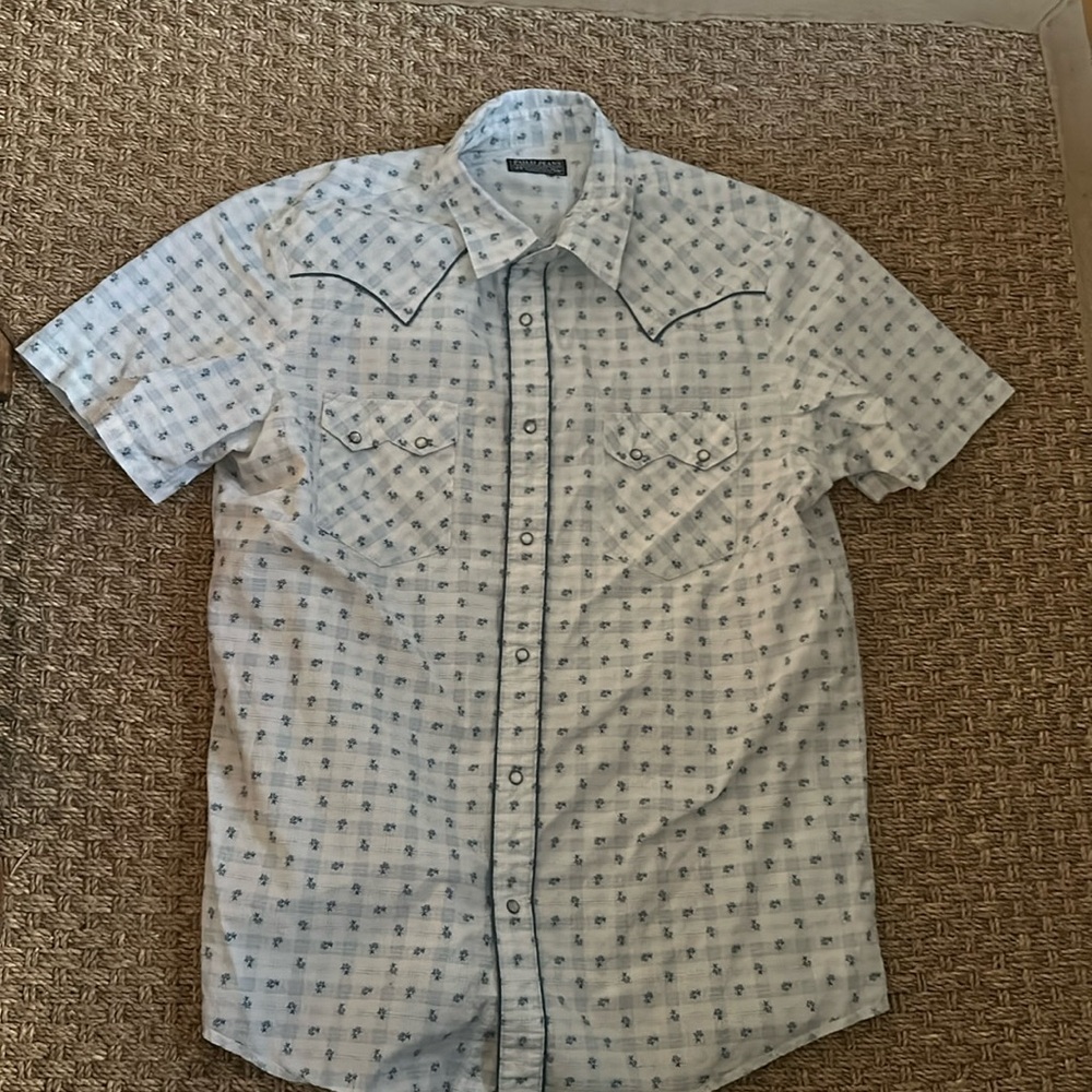 Vintage Ralph Lauren Polo Jeans Men’s large Western Button Up Shirt-